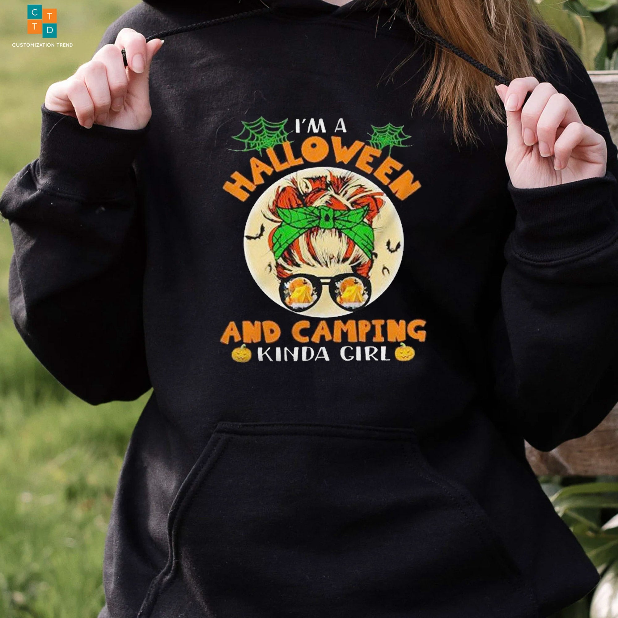 I’M A Halloween And Camping Kinda Girl Hoodie, Shirt