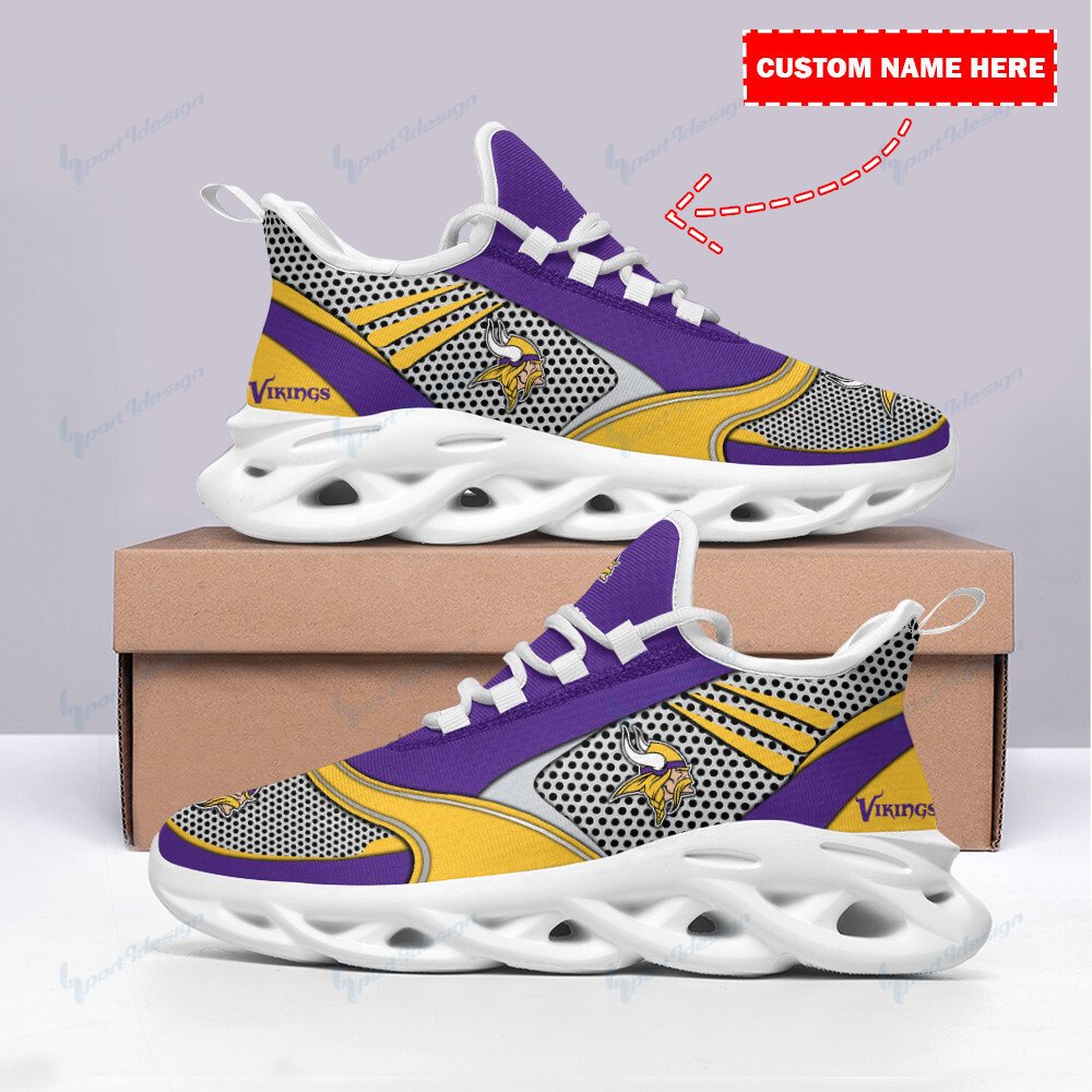 Minnesota Vikings Personalized Yezy Running Sneakers Bb947