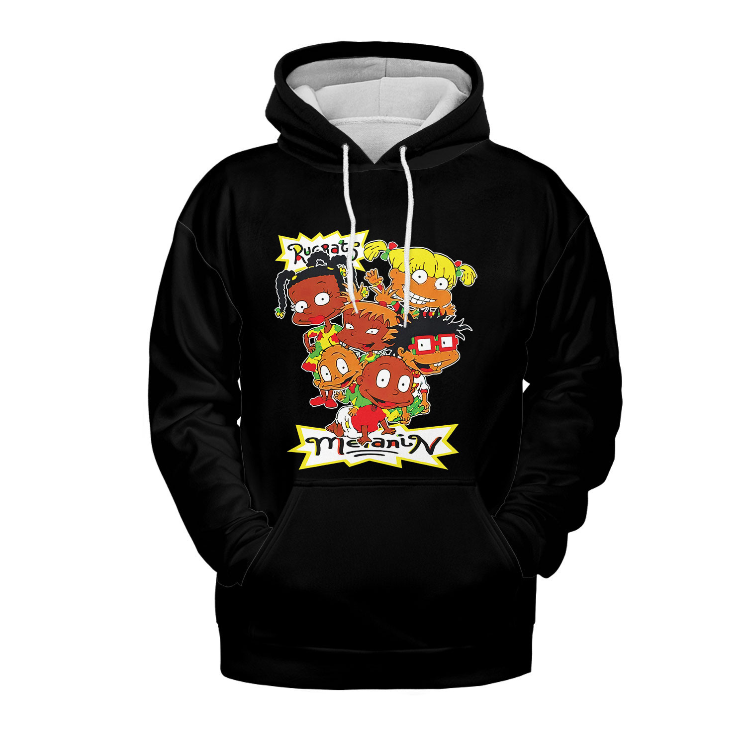 Happy Melanin Rugrats Black Classic Unisex Hoodie #250222H