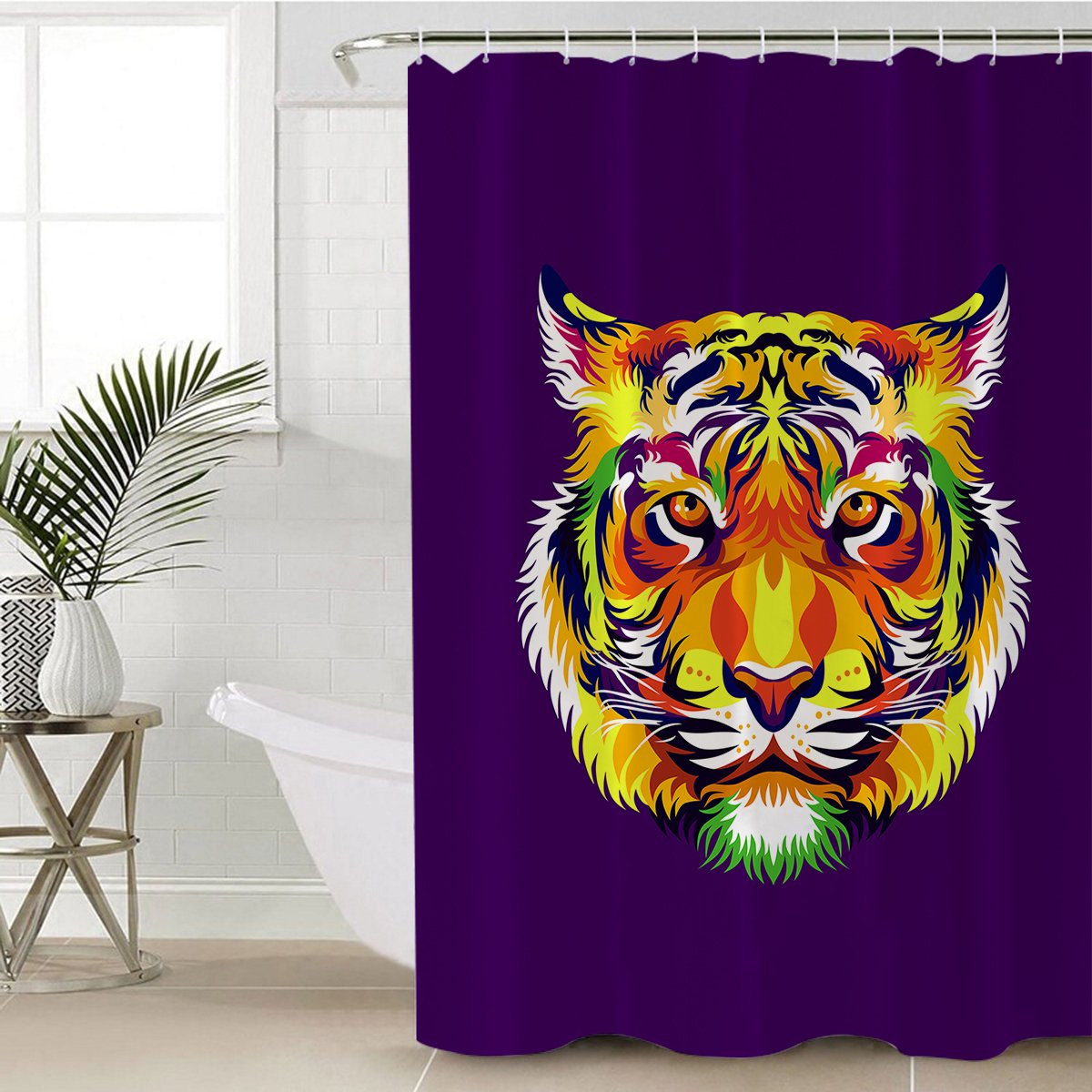 Tiger Mugshot SWYL2049 Shower Curtain