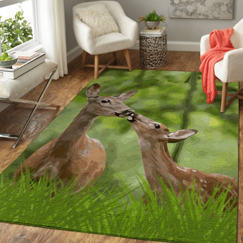 A deer in the woods – Animals Area Rug Carpet