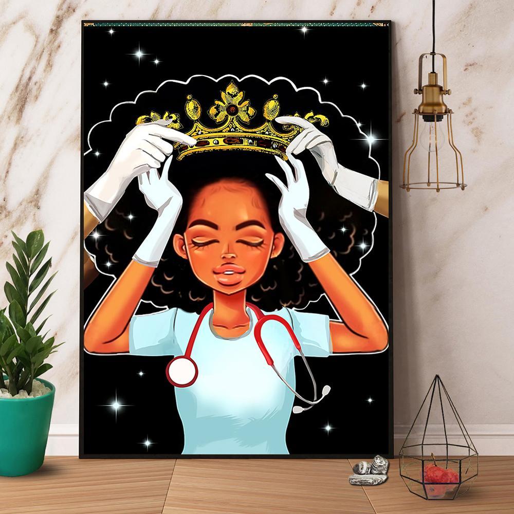 Black Queen Nurse Paper Poster No Frame  Matte Canvas Wall Decor