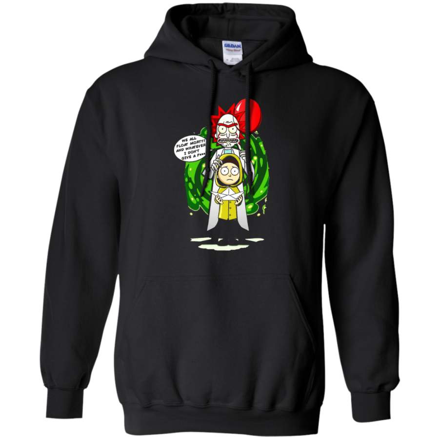 AGR IT Pennywise Sanchez We All Float Rick And Morty Stephen King Hoodie