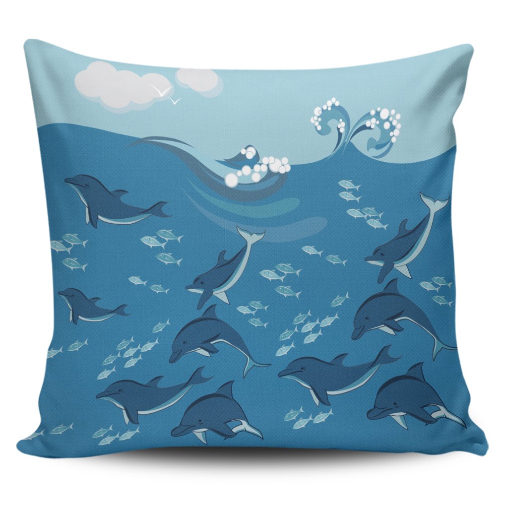 Hawaiian Dolphins Polynesian Pillow Covers – AH – JRC