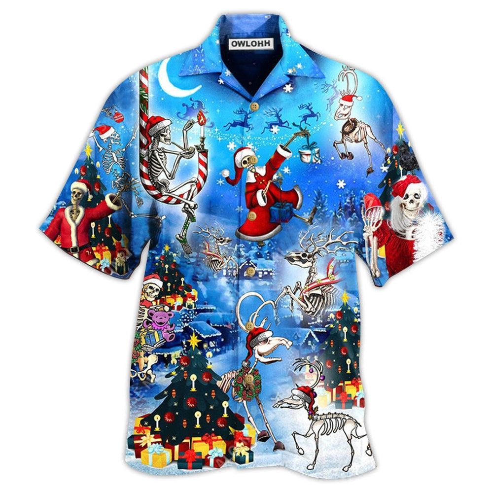 Christmas And Skull Merry Xmas Night Hawaii Shirt Ha25867