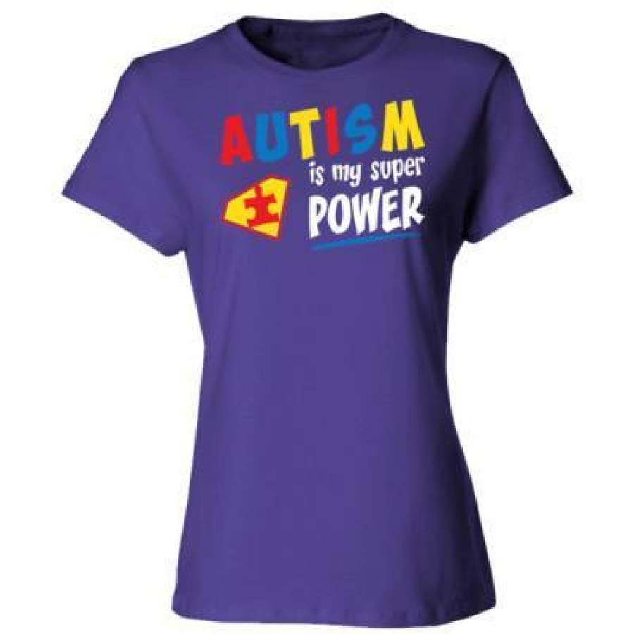 AGR Autism Is My Power – Ladies’ Cotton T-Shirt