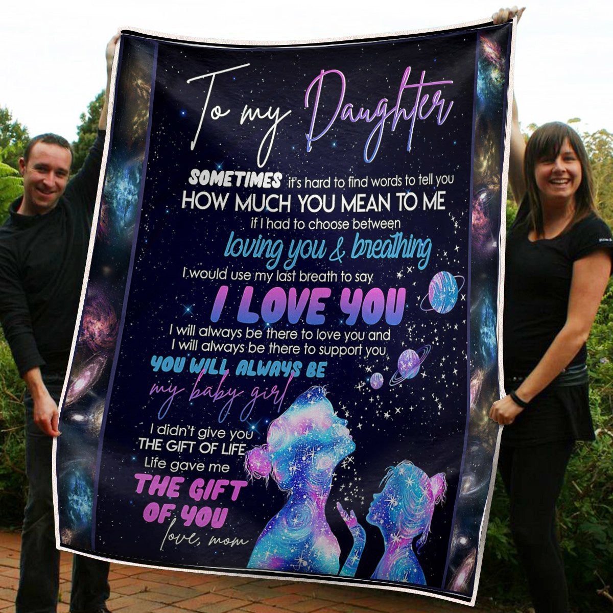 To My Daughter Blanket Motherhood The Gift Of You Gift From Mama Fleece Blanket Gift Family