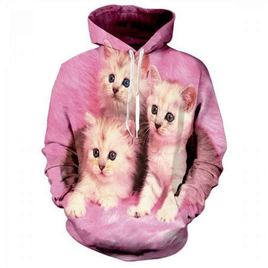 Pink Kittens Hoodie