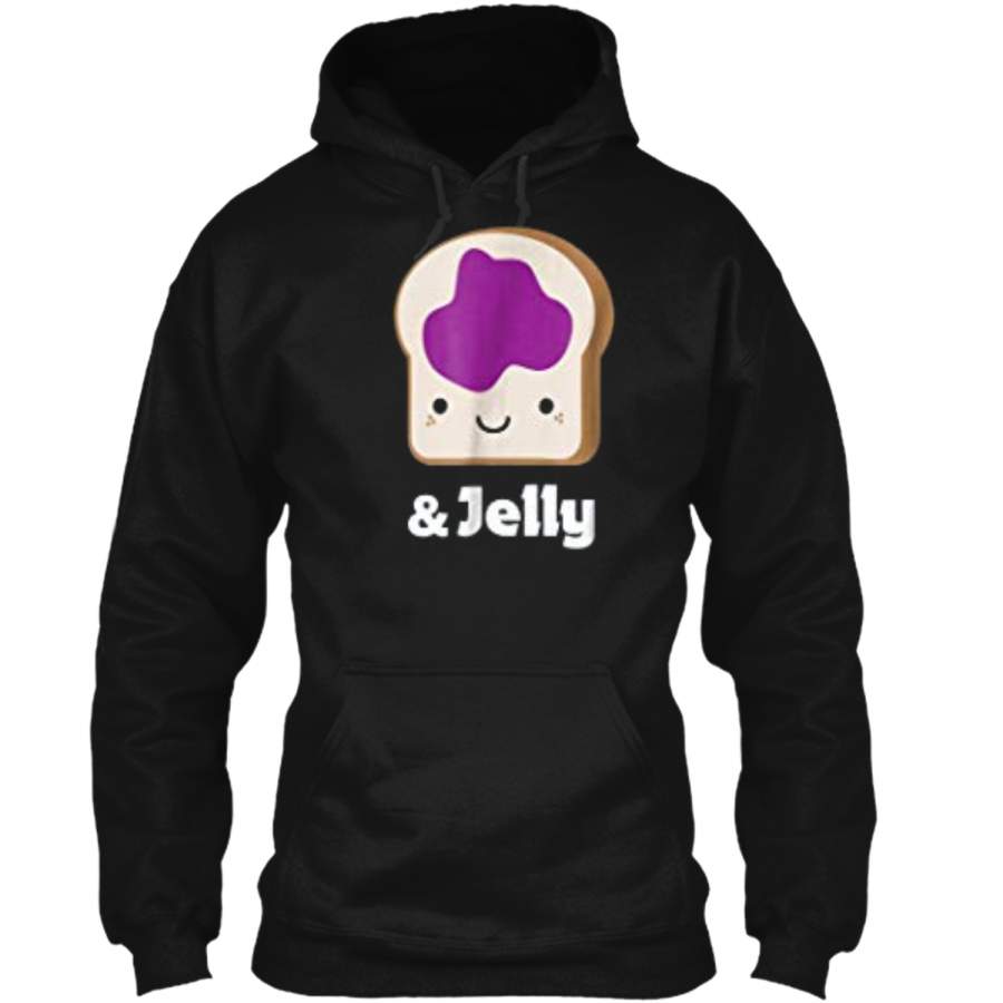 MATCHING SET Peanut Butter and Jelly Couples Friend Pullover Hoodie 8 oz