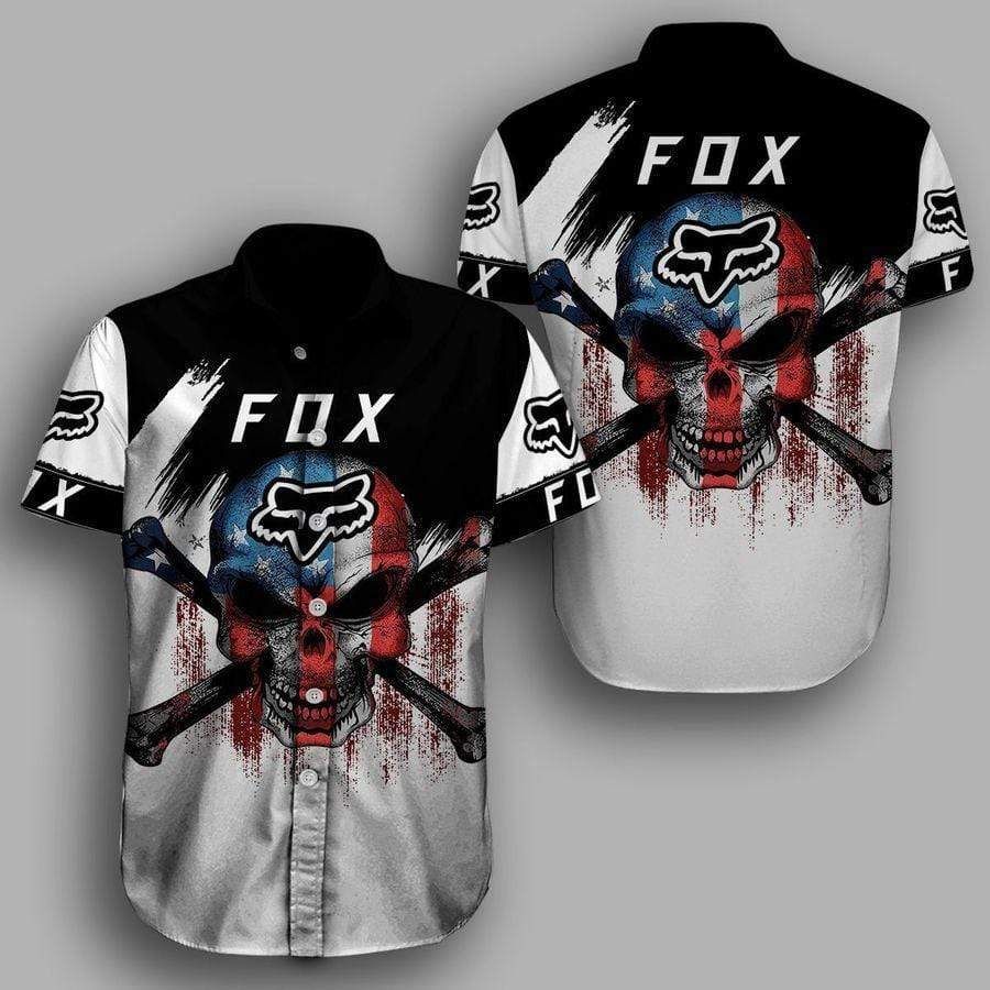 Hawaii Aloha Shirts Fx Fox Racing Skull Horror Ha25787