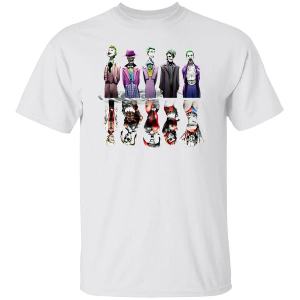 The Joker Harley Quinn T-Shirt, Batman Suicide Squad Mens Unisex Tee Dark Knight