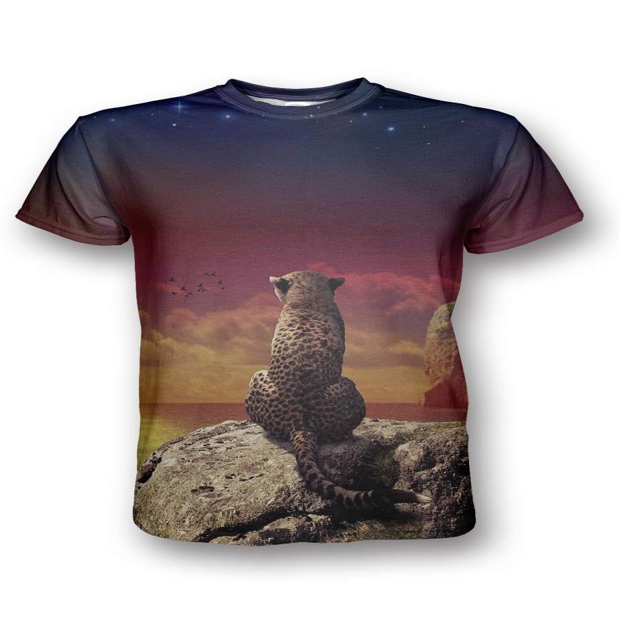 Thinking Leopard T-shirt