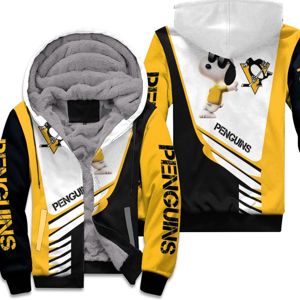 Pittsburgh Penguins Snoopy For Fans 3D Fleece Hoodie