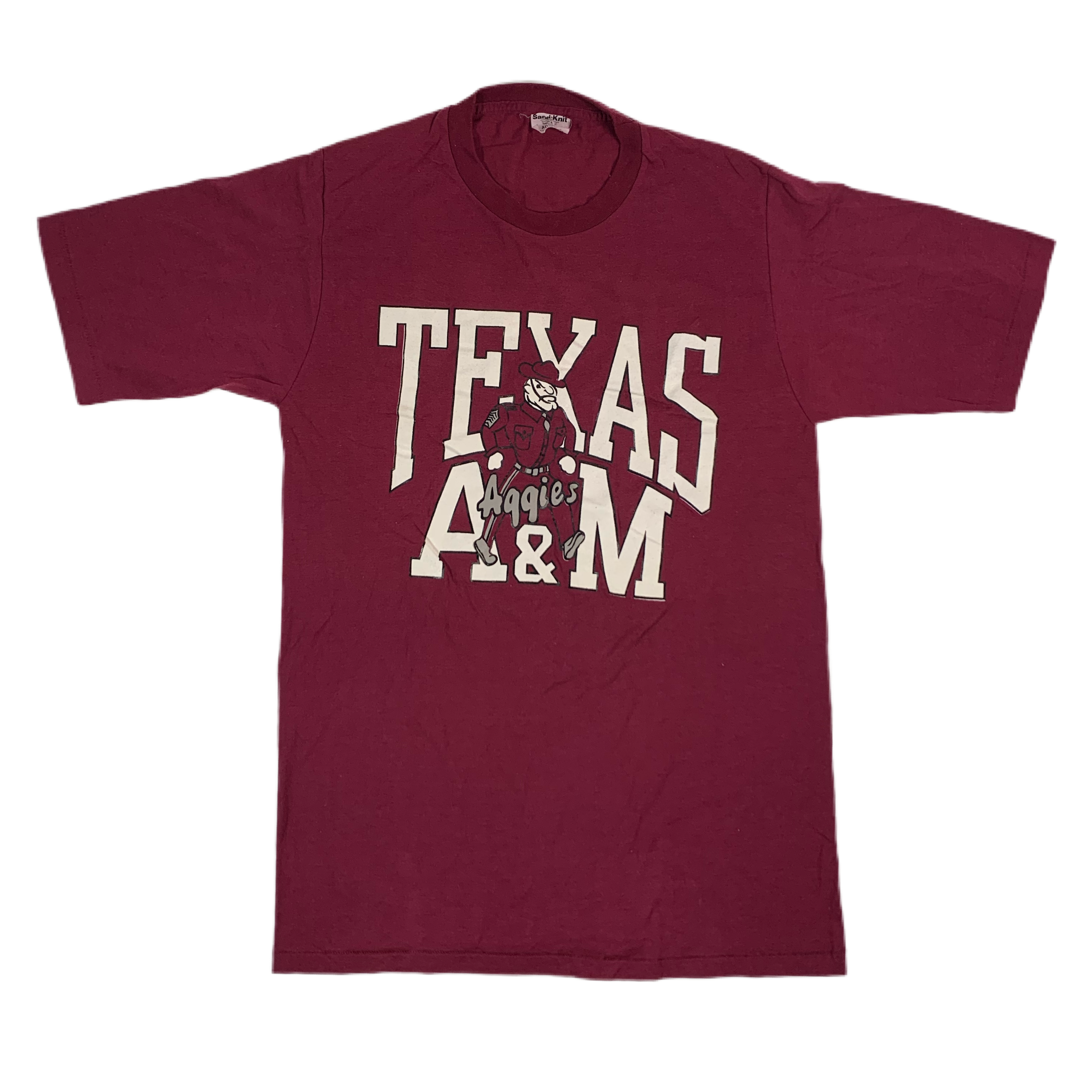 Vintage Texas A&M “Aggies” Sand-Knit T-Shirt