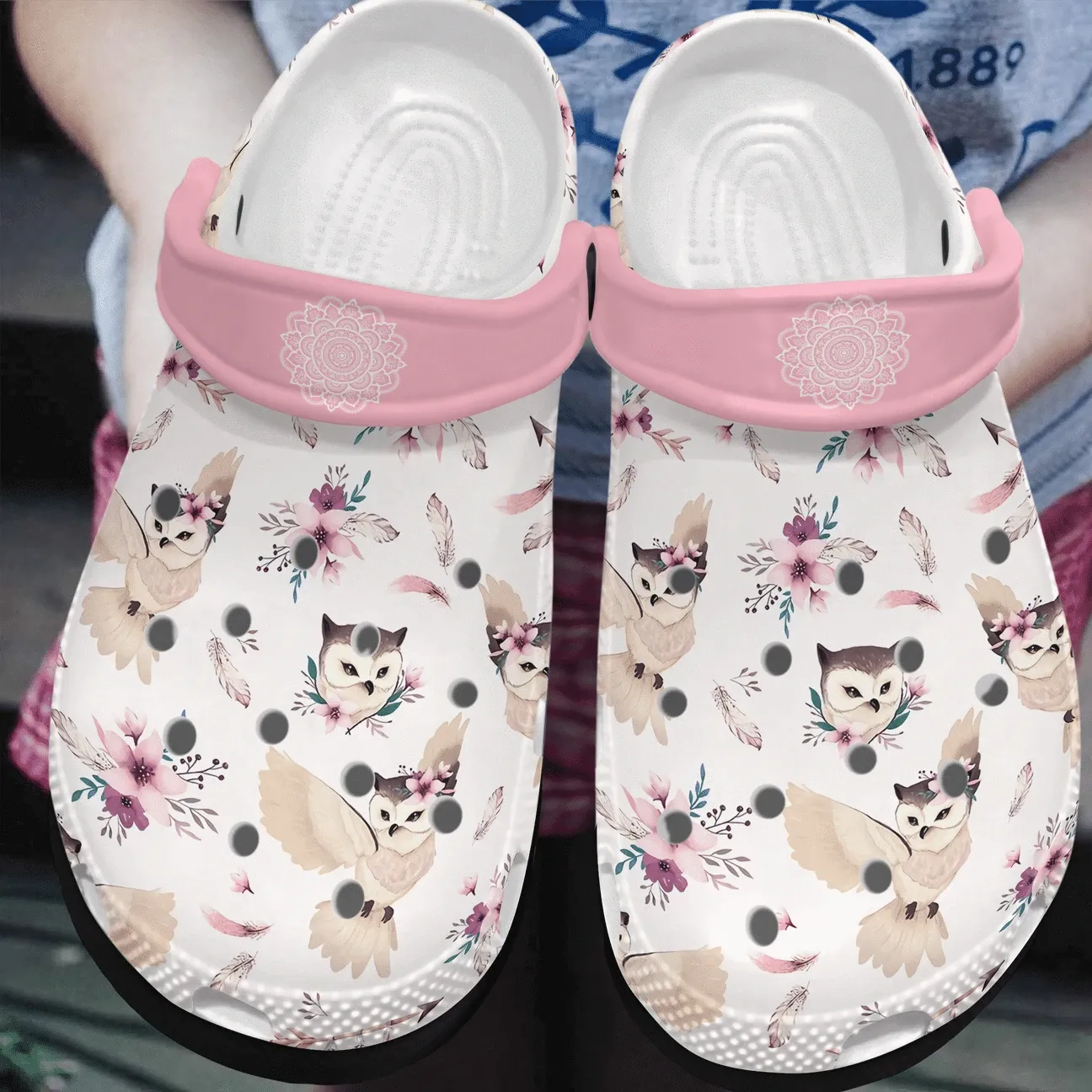 Owl Personalized Clog Custom Clogs Comfortablefashion Style Comfortable For Women Men Kid Print 3D Boho Owls