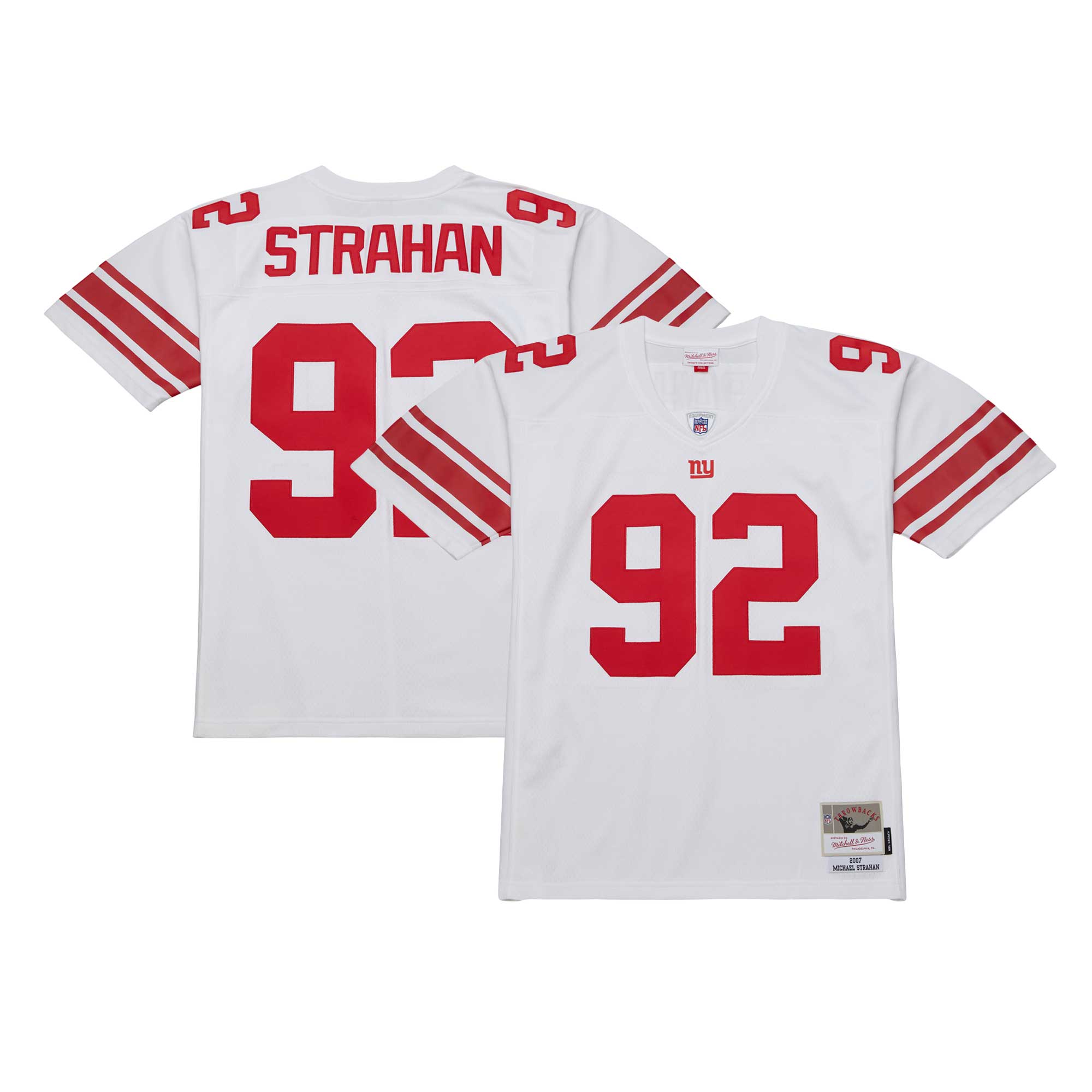 Michael Strahan New York Giants Mitchell & Ness Legacy Replica Jersey – White