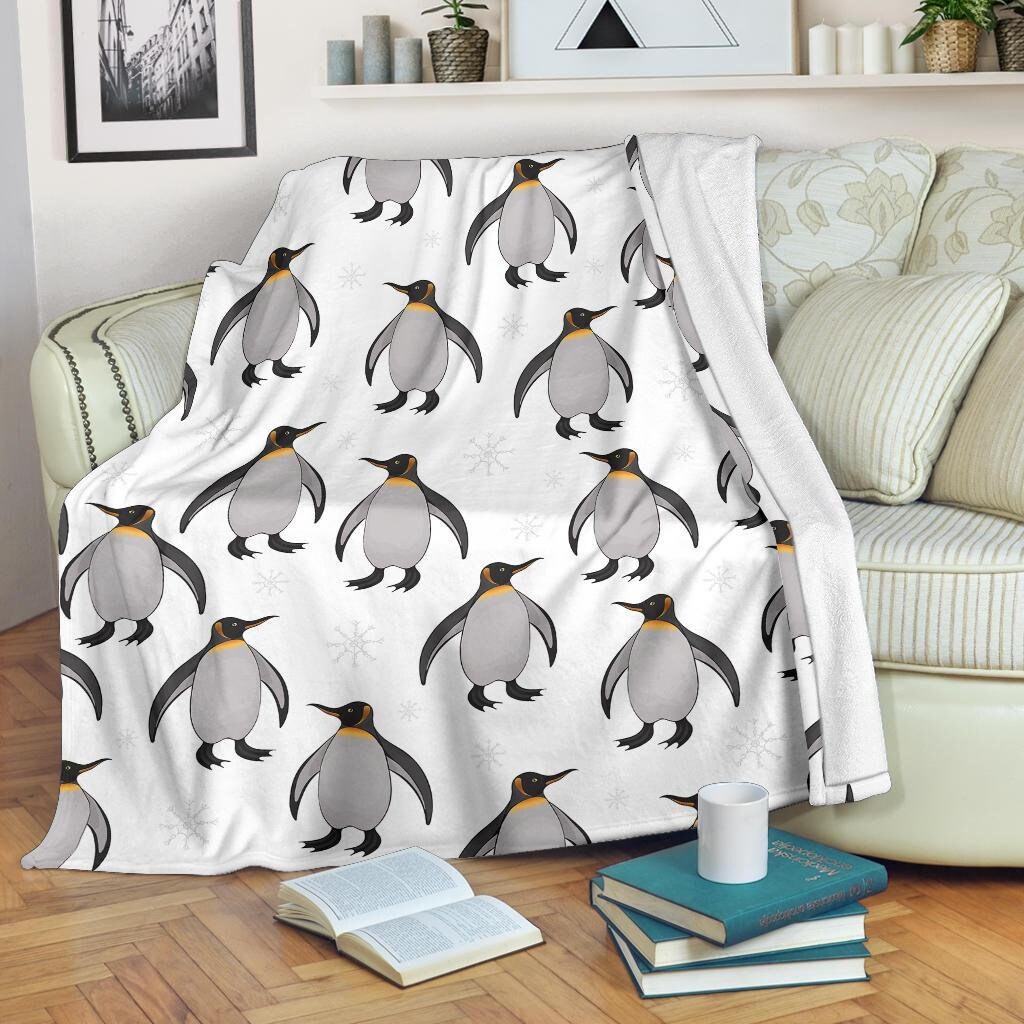 Penguins Blanket – Penguins Throw Blanket – Penguins Fleece Blanket – Penguins Adult Blanket – Penguins Kid Blanket