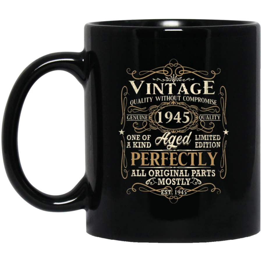 Vintage 1945 74th Birthday Gift 74 Years Old Coffee Mug