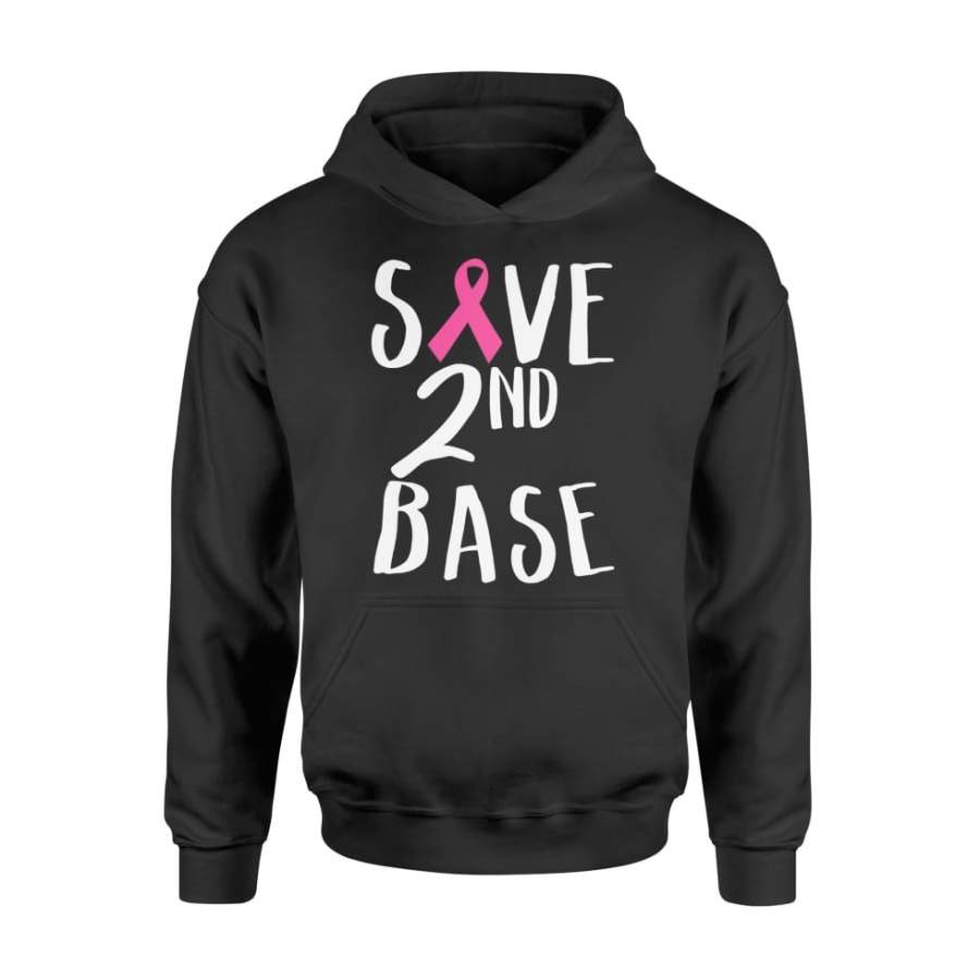 Save Second Base Breast Cancer Awareness Shirt 2nd Cute Shirt For Men Women – Standard Hoodie