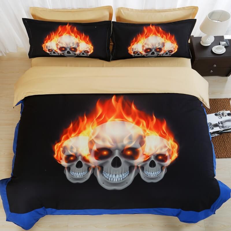 Sugar Skull 4 3D Customized Duvet Cover Bedding Sets