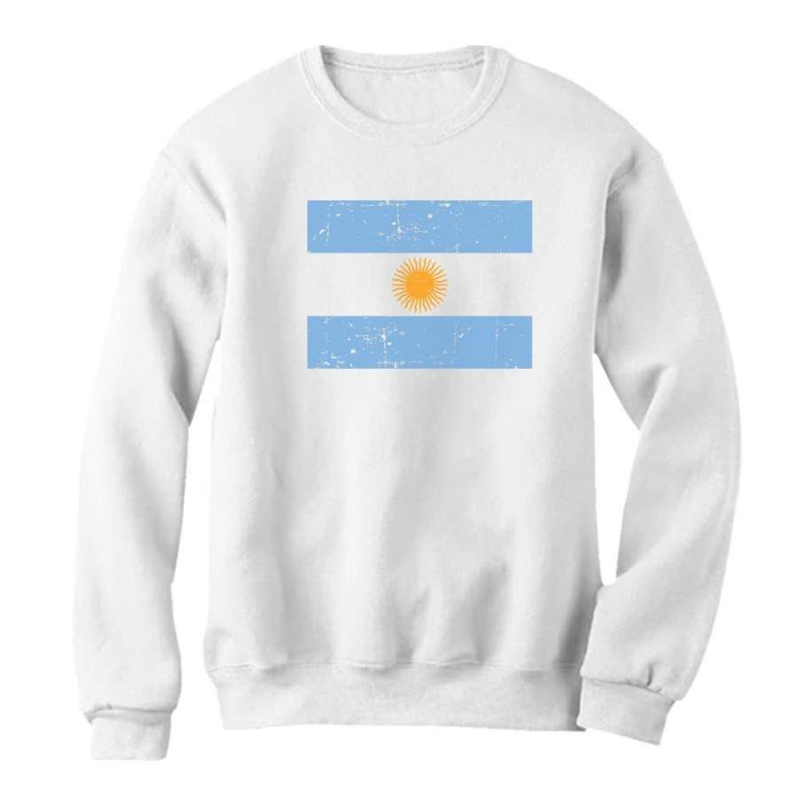 Vintage Argentina Flag Women Sweatshirt