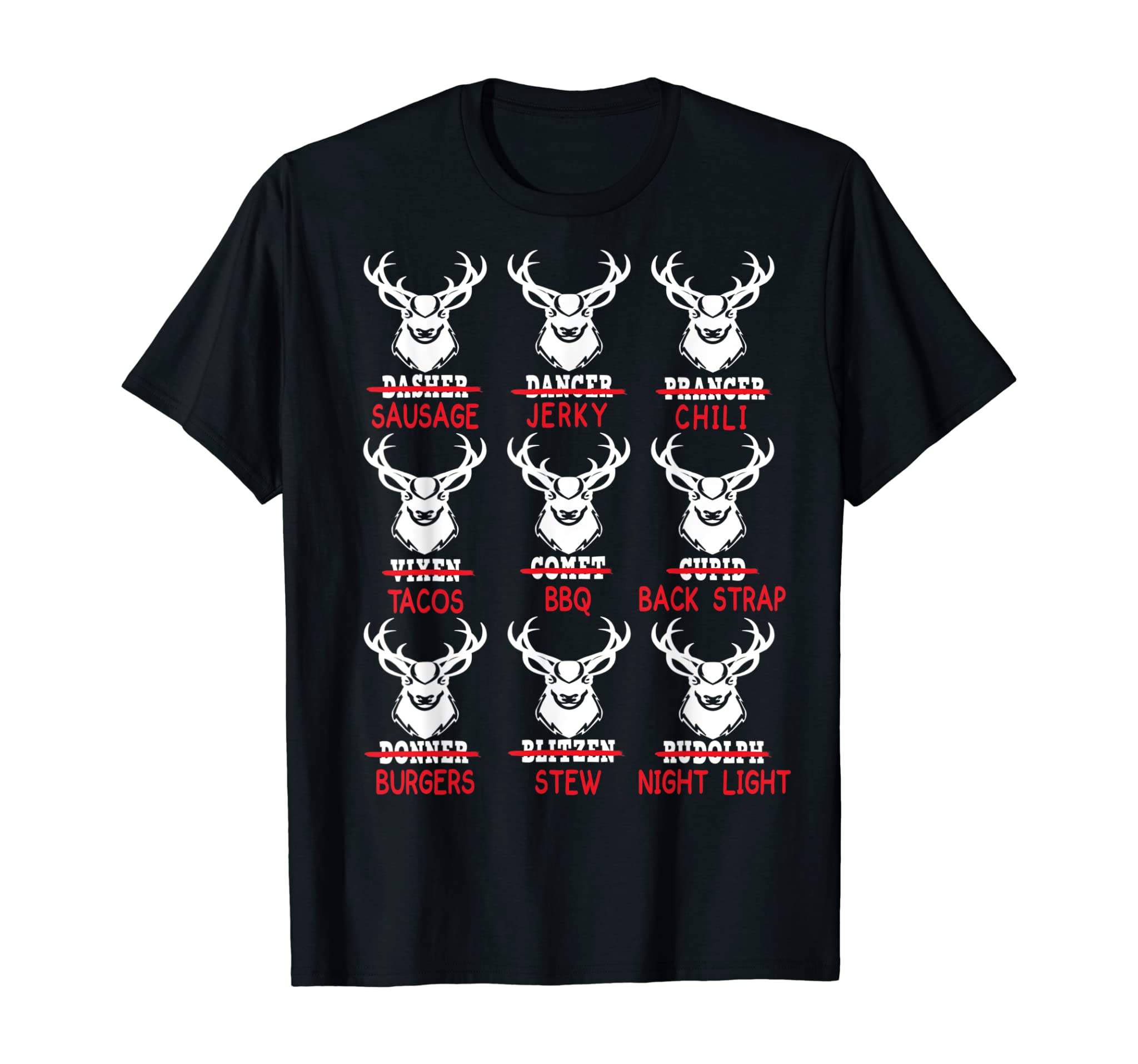 Funny Christmas Deer Bow Hunting Santa Men Women Hunter Gift T-Shirt