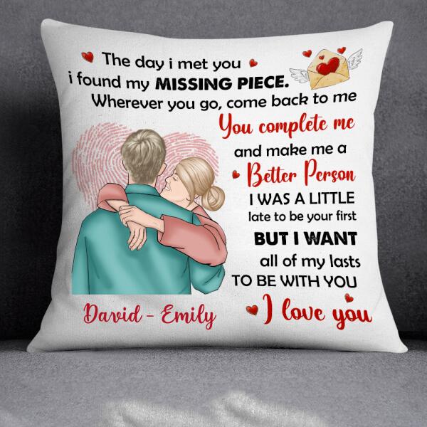 Personalized Couple You Complete Me Pillow Custom Valentine’S Day Gifts – Trending Personalized