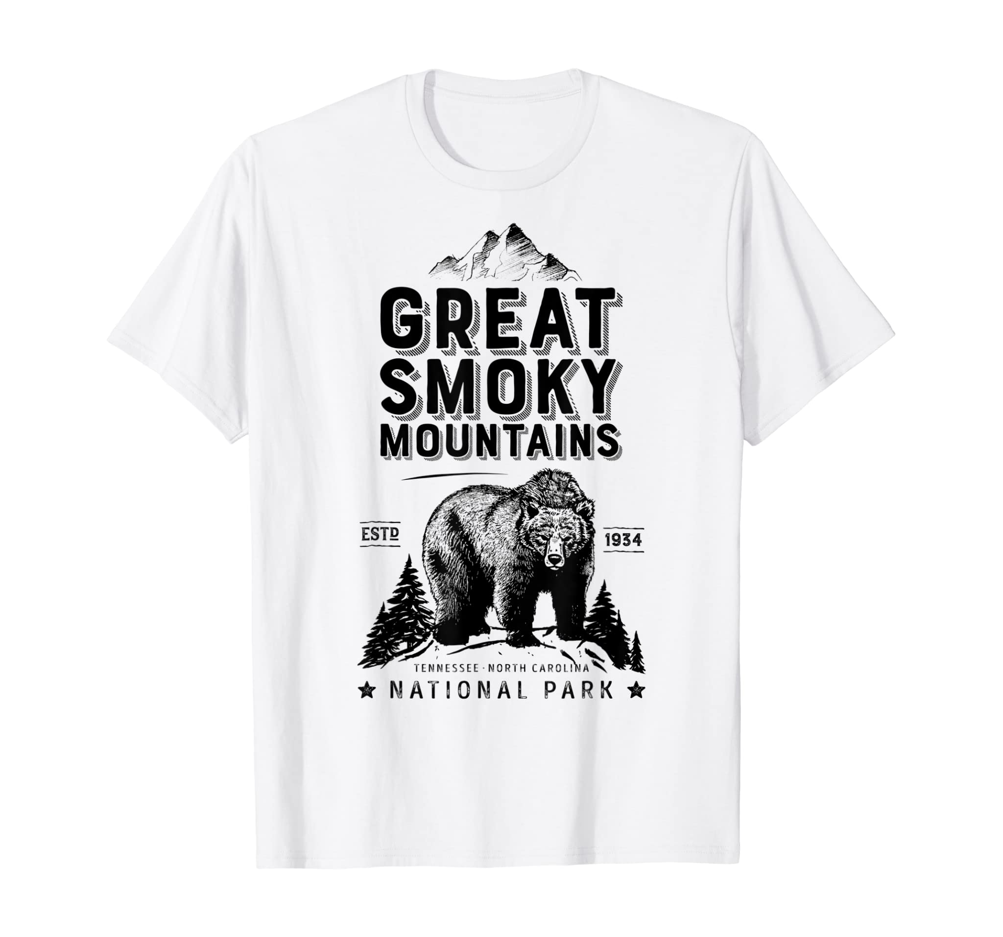 Great Smoky Mountains National Park T shirt Bear Vintage