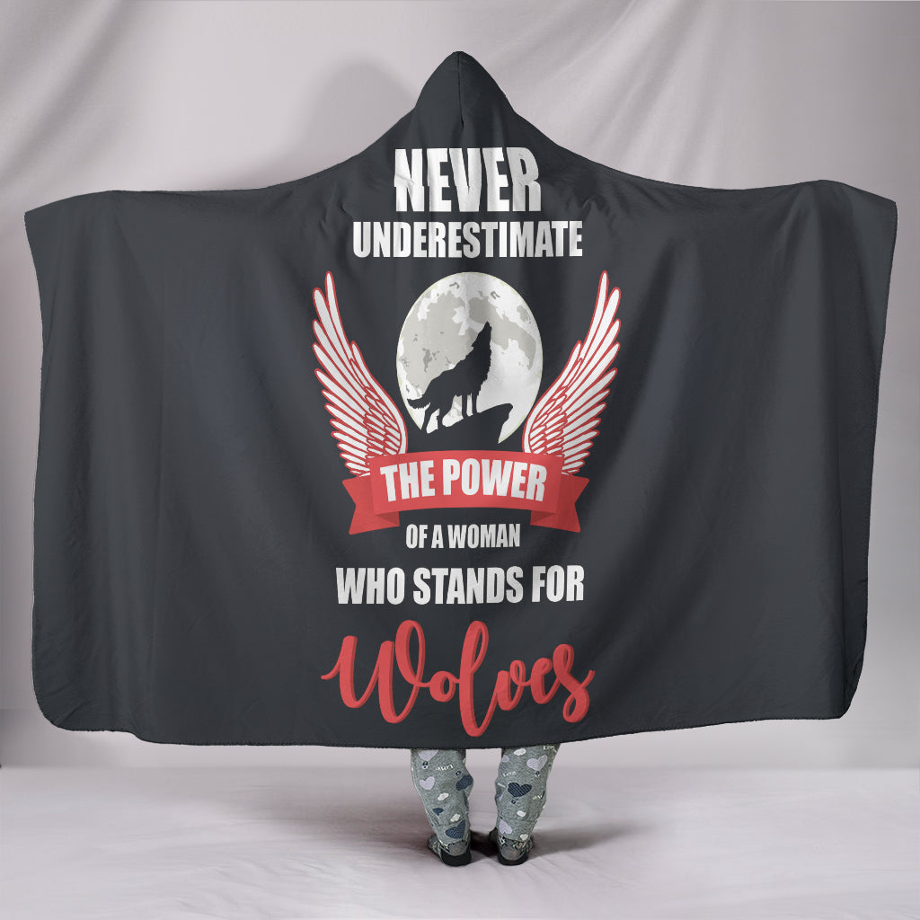 Custom Hoodie Blanket Wolf Life WoodworkingCore
