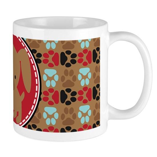 Pawprint Puppy Pattern Mug