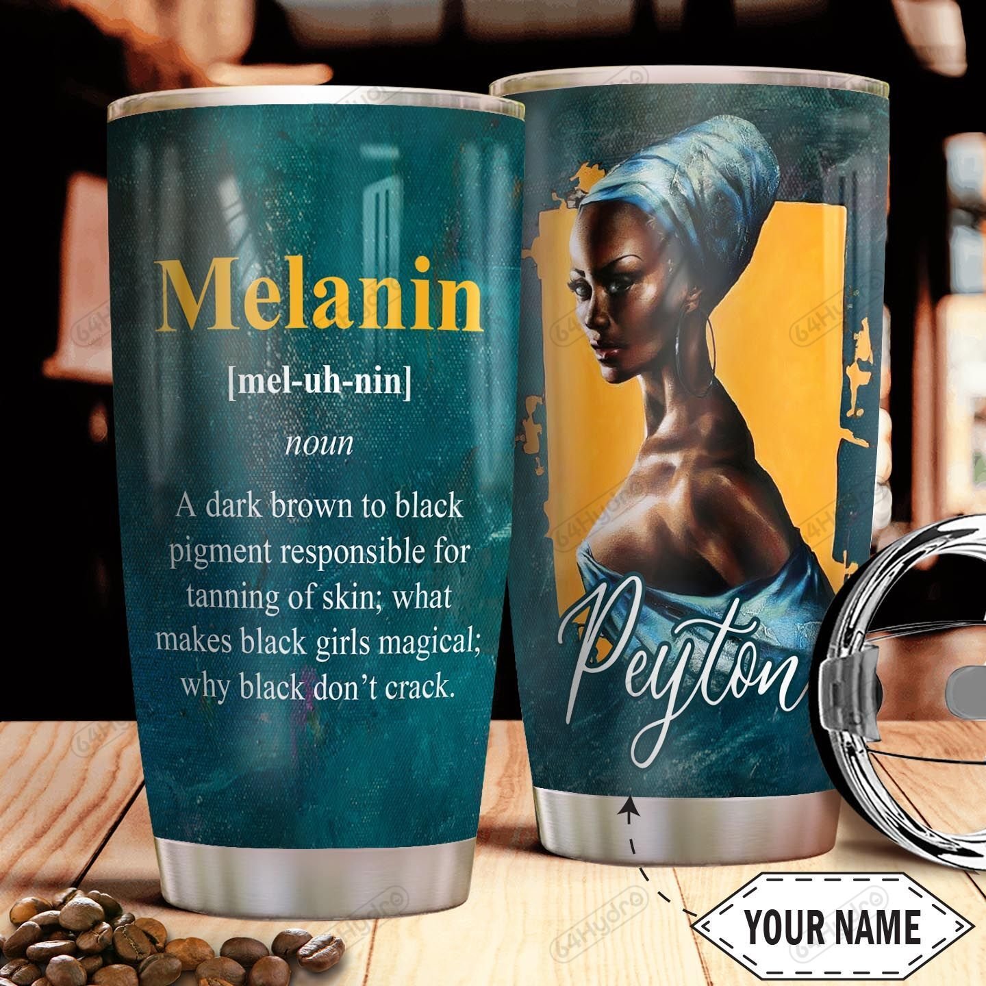 Melanin Personalized Tha2810042 Stainless Steel Tumbler