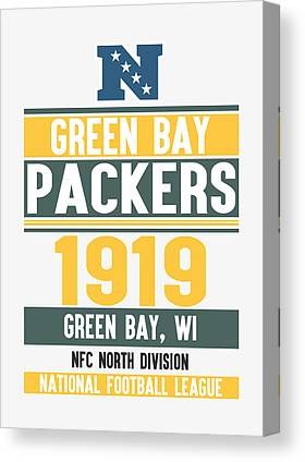 Green Bay Packers Team Poster 10 Joe Hamilton Canvas Print