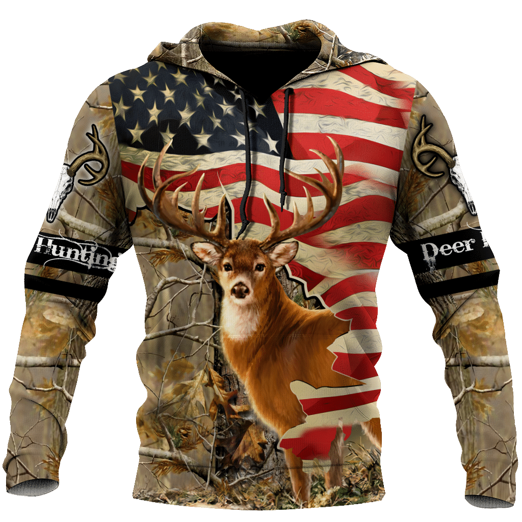 USATOPDEAL.COM – Deer Hunting America Flag 3D All Over Printed Shirts HHT11092032-LAM