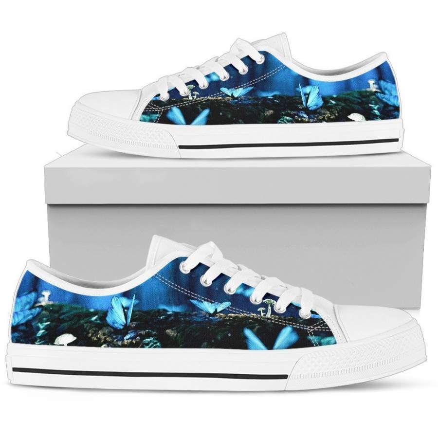 Women’s Low Tops Butterflies (White Sole)