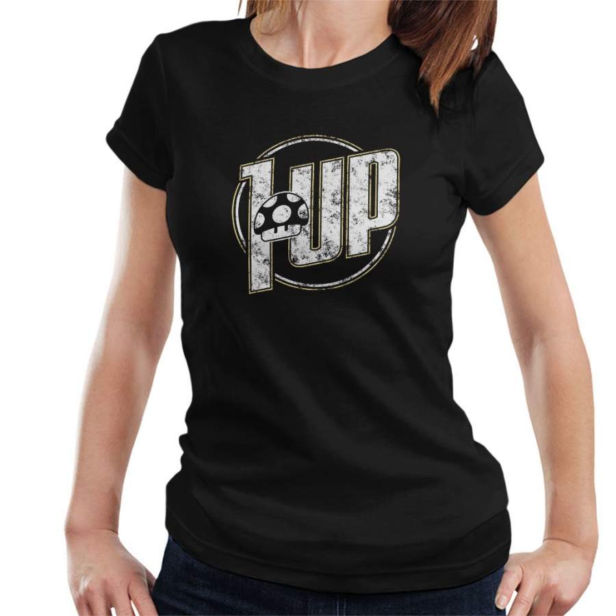 Super Mario 1 Up 7Up Logo Women’s T-Shirt