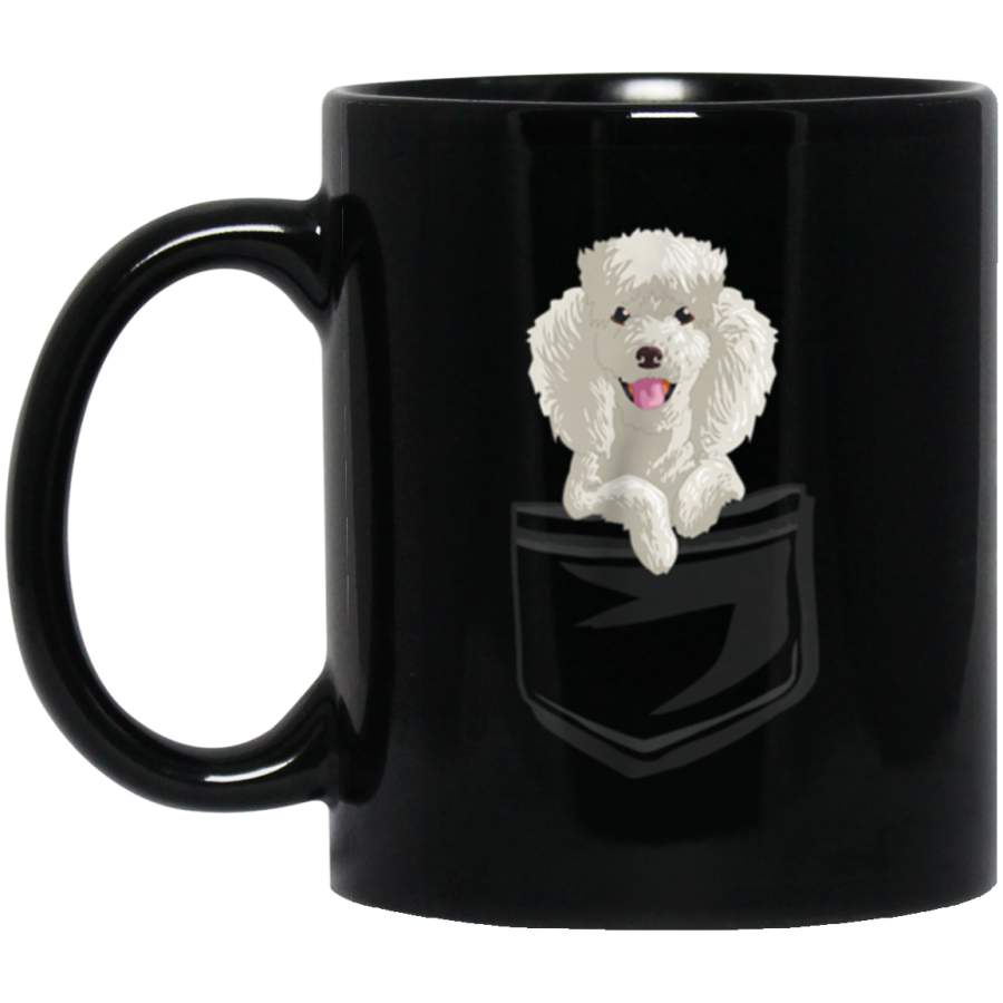 Cute Poodle In your Pocket Mug Fun Puppy Gift Mug