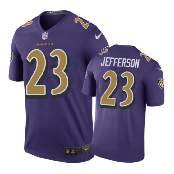 Baltimore Ravens #23 Tony Jefferson Nike Color Rush Purple Jersey