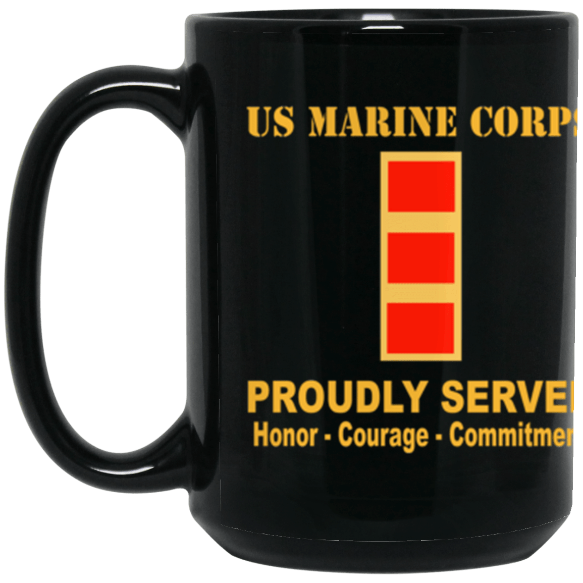 USMC W-2 Chief Warrant Officer 2 CW2 CW2 Warrant Officer Ranks Proudly Served Core Values 15 oz. Black Mug