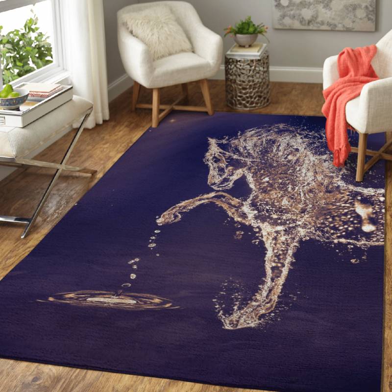 water horse artwork – Horses Area Rug Carpet