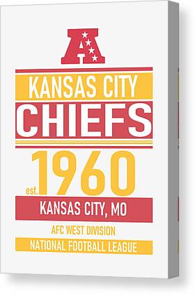 Kansas City Chiefs Team Poster 10 Joe Hamilton Canvas Print