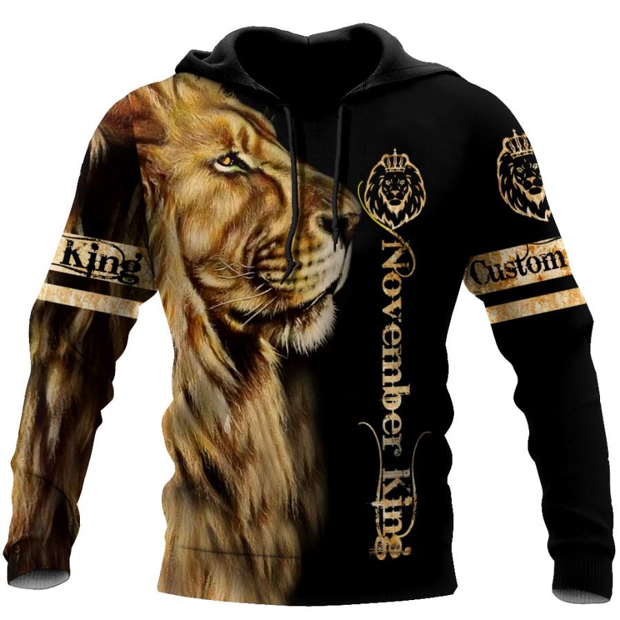 Custom Name 3D November King Hoodie Shirt for Men and Women TP