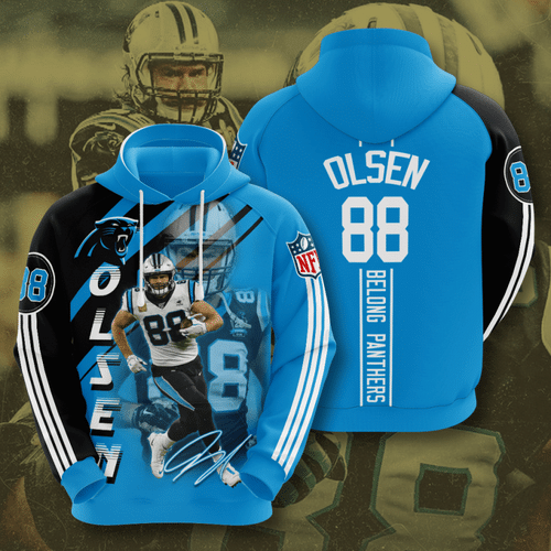 Carolina Panthers Panthers Greg Olsen 27 Unisex 3D Hoodie Gift For Fans