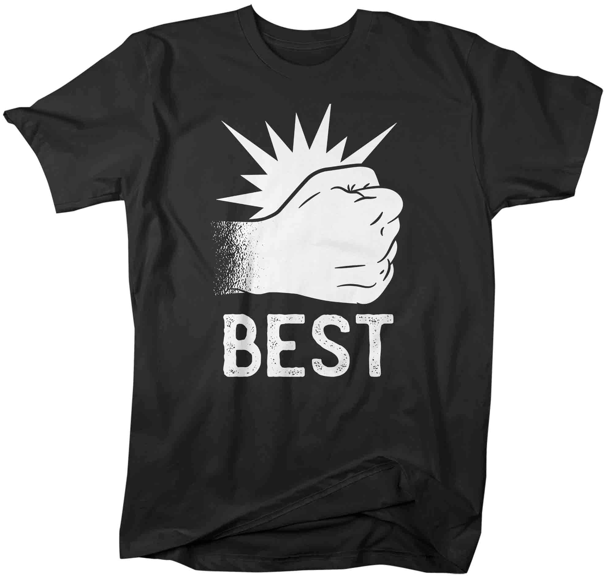 Men’S Best Buds T Shirts Matching Father Son Fist Bump Shirts Father’S Day Gift Idea Vintage Best Friends Shirt Man Unisex
