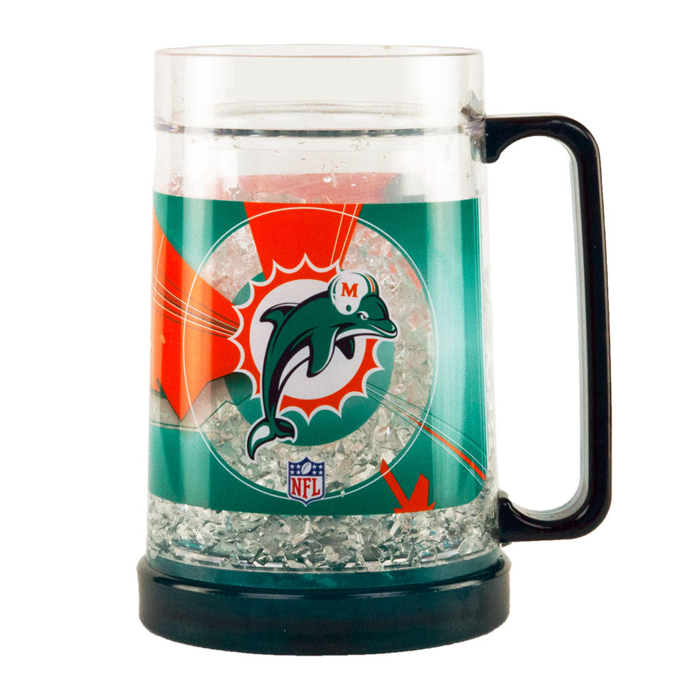 Miami Dolphins – Logo 16 Oz. Crystal Freezer Mug