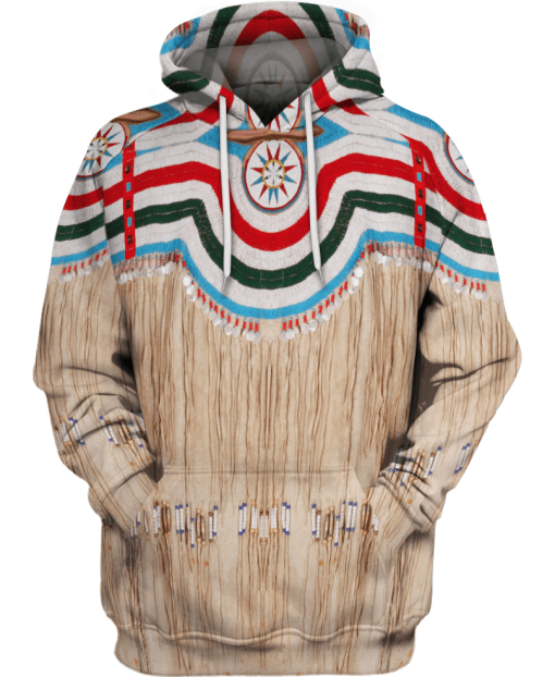 Native American Native Traditional Pattern Beige All Over Print Shirts For Men And Women