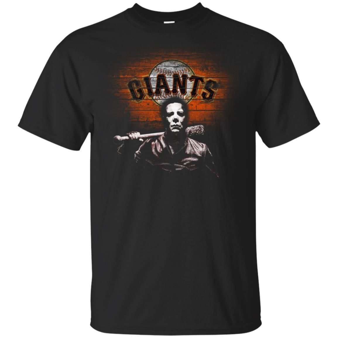 Michael Myers San Francisco Giants Shirt Halloween Costume Tt08