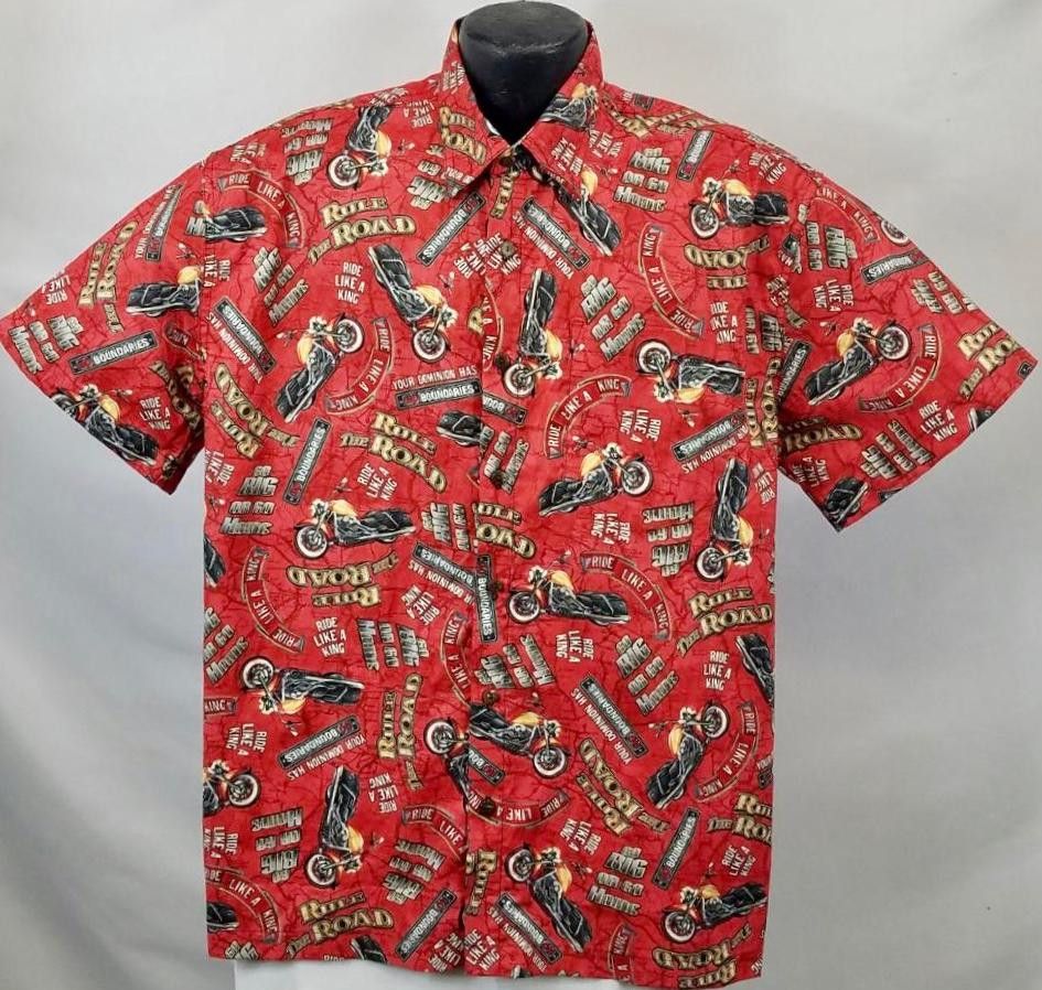 Motorcycle Red Unique Design Hawaii Shirt Ha106853