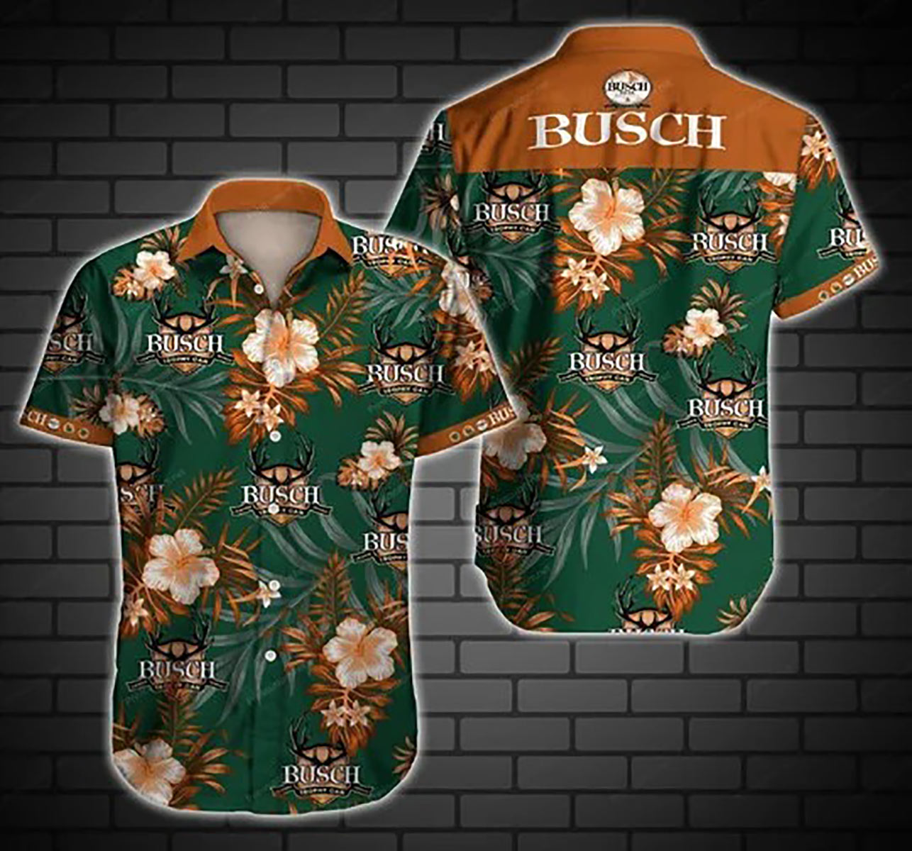 Busch Hunting Mallard Beer Hawaiian Shirt Aloha Beach Holiday 980 Ha92433