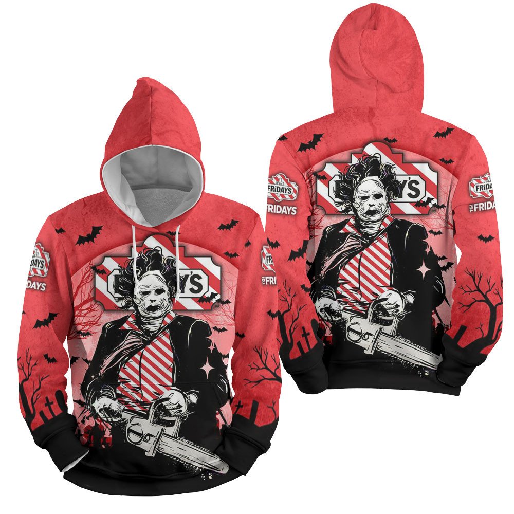 Tgi Friday'S Horror Halloween 3D Full Over Print Hoodie Zip Hoodie