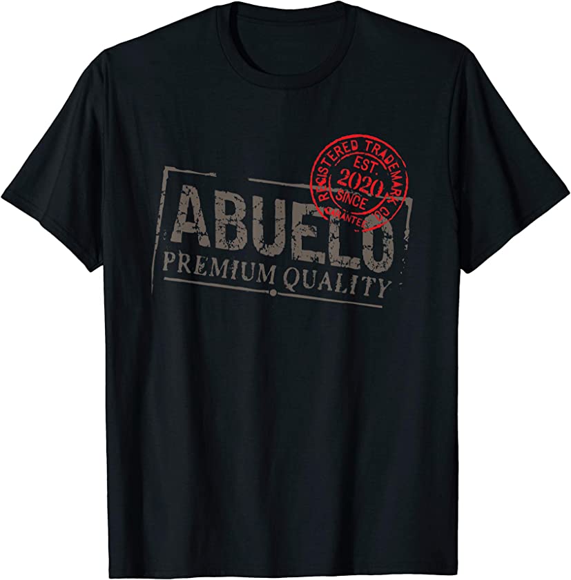 Abuelo Grandpa Vintage EST 2020 Men Gift T-Shirt